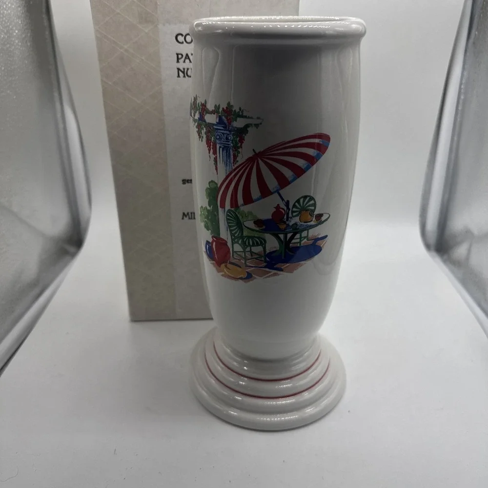 White Fiesta Millennium lll Vase Sunporch China Specialties #30 Of 500